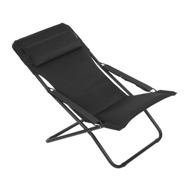 Lafuma Mobilier Liegestuhl, Klappbar und verstellbar, Transabed, Air Comfort, Schwarz, LFM2853-6135 im Sale